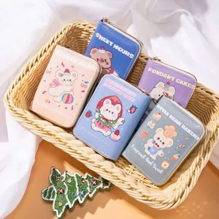 Kawaii Cartoon Small Bear Rabbit Card Holder Bag